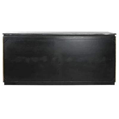 Afbeelding van Dientafel Home ESPRIT Zilverkleurig Blik Marmer 180 x 40 85 cm 86