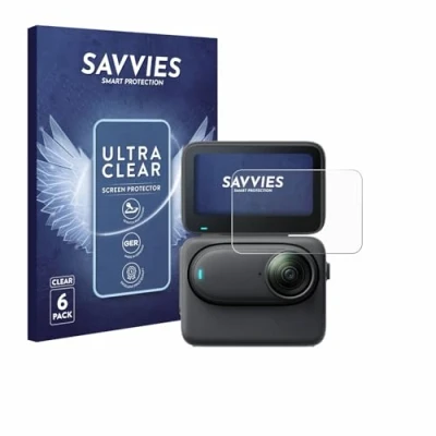 Afbeelding van Savvies (6 Stuks) Schermbeschermer voor Insta360 Go 3S Screen Protector Ultra Transparant