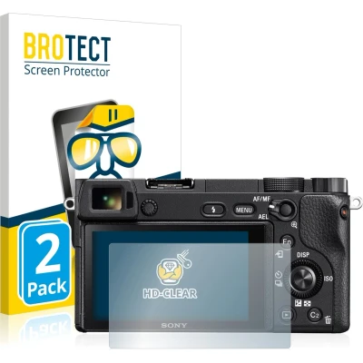 Afbeelding van BROTECT Screenprotector voor Sony Alpha 6300 Folie Beschermfolie transparant (2 Stuks)