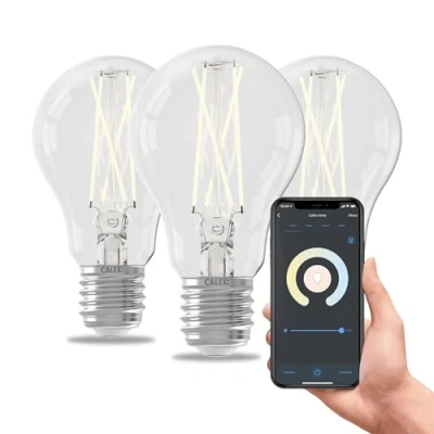 Afbeelding van Calex Slimme Lamp Set van 3 stuks Wifi LED Filament Verlichting E27 Smart Lichtbron Helder Dimbaar Warm Wit licht 7W