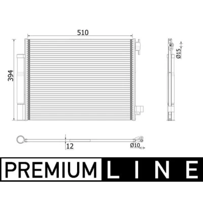 Afbeelding van Mahle Original Airco condensor AC 73 000P