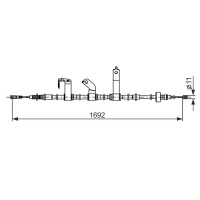 Afbeelding van Bosch Handremkabel 1 987 482 841