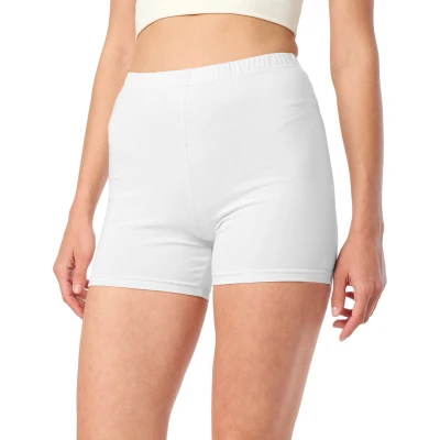 Afbeelding van Merry Style MS MS10 283 LE Dames Leggings Sport Vrijetijdsbroek Kort Viscose Sporbroek Yogabroek Wit 4XL