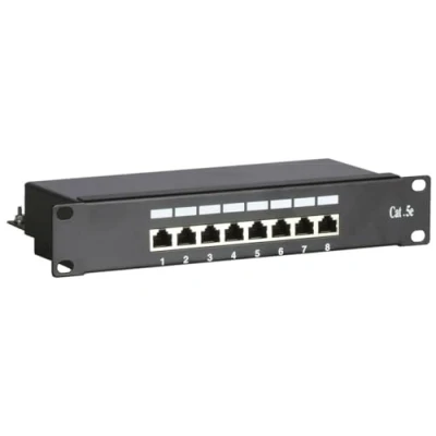 Afbeelding van DSIT 10 Inch CAT5e FTP patchpaneel 8 poorts