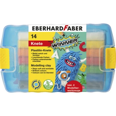 Afbeelding van Eberhard Faber Ef 572010 Boetseerklei 10 Kleuren In Bewaardoos