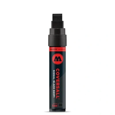 Afbeelding van Molotow Coversall 660PI Zwarte 15mm Permanente Marker