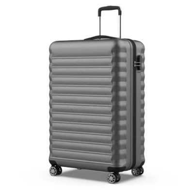 Afbeelding van NUMADA Set koffers met harde schaal, 3/4 delig, cabinekoffer 53 cm, medium 63 groot 75 cm en toilettas, robuust, licht veilig, 6de grijs, 3 Piezas