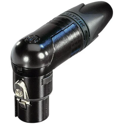 Afbeelding van Neutrik NC3FRX B XLR connector Bus, haaks Aantal polen: 3 Zwart 1 stuk(s)