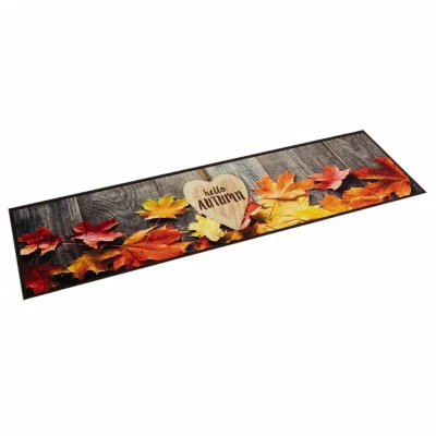 Afbeelding van Keukenmat wasbaar herfstprint 60x300 cm fluweel