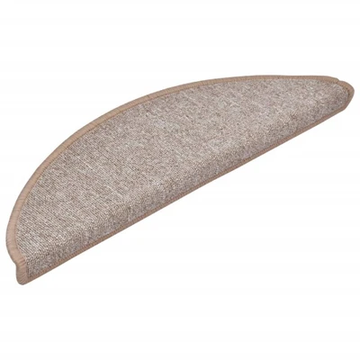 Afbeelding van 15 st Trapmatten 56x17x3 cm lichtbruin