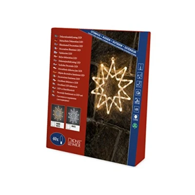 Afbeelding van Kerstster acryl 38 cm 40 LED Konstsmide