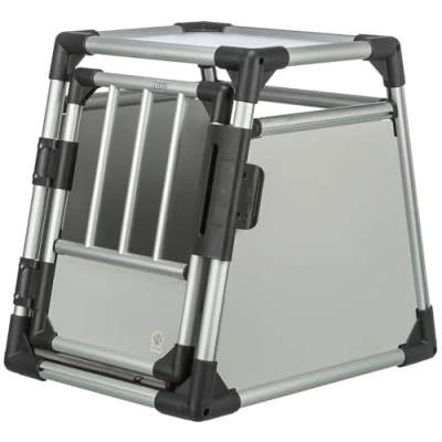 Afbeelding van Trixie 39340 Transportkannel, Aluminium, Maat: S 48 x 57 64 cm, Zilver/Zwart