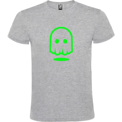 Afbeelding van Grijs T shirt ‘Spookje’ Groen maat XS
