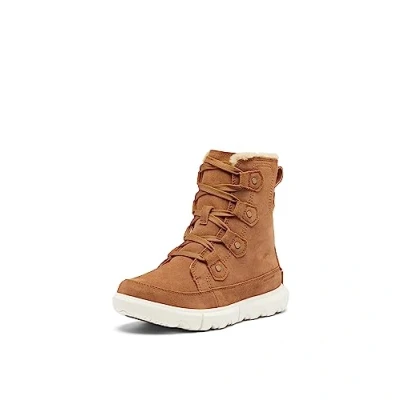 Afbeelding van Sorel Explorer NEXT JOAN WP Snowboots, Dames, Maat: 37.5, Tan/fawn Veloursleer