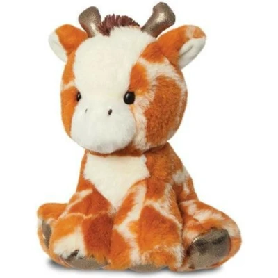 Afbeelding van Aurora Pluche Knuffeldier giraffe gevlekt bruin 20 cm safari thema