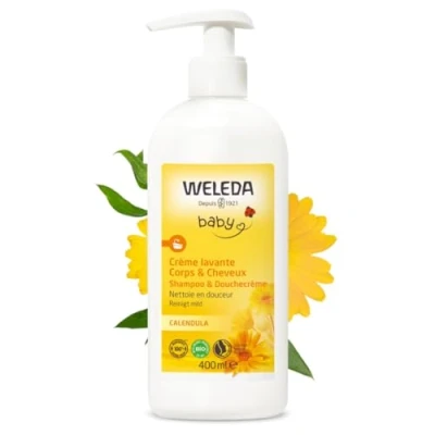 Afbeelding van Weleda Baby Calendula Lichaams en Haarwas 400 ml