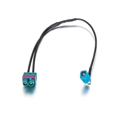 Afbeelding van LIEBMAYA Autoradio antenneadapter auto antenne adapter dubbele Fakra naar verdeler splitter voor VW