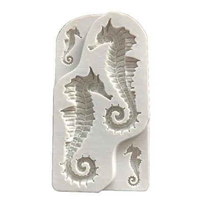 Afbeelding van DUORUIMI Fondant Cake Chocolade Mould Siliconen Cookie Candy Bakken DIY Keuken Tool Party Decorating Dier Zeepaardje Patroon