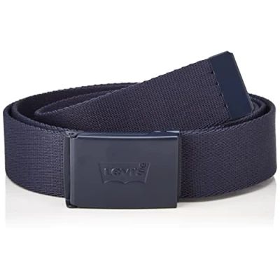 Afbeelding van Levi&#039;s geweven riem Tonal Batwing donkerblauw
