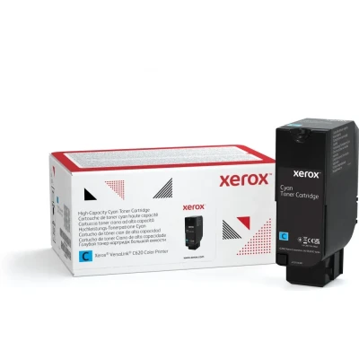 Afbeelding van Xerox VersaLink C620 cyan tonerkassett med høy kapasitet (12 000 sider)