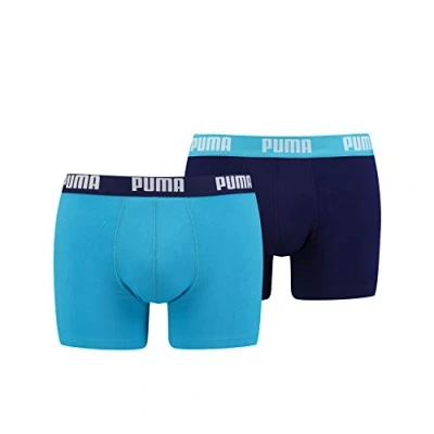 Afbeelding van Puma Basic 2 PACK Onderbroeken, Heren, Maat: XL, Aqua/blue