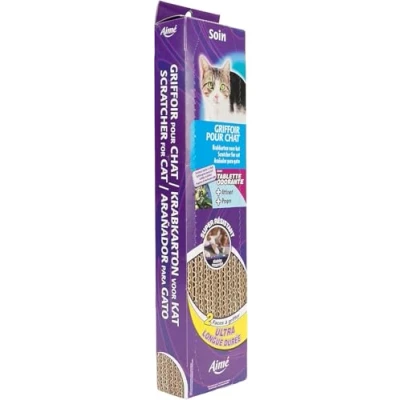 Afbeelding van Kartonnen krabpaal AIMÉ Voor katten, dubbelzijdige krabplank, supersterk en langdurig, katten...