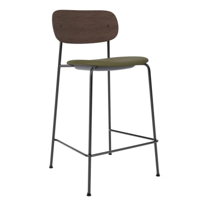 Afbeelding van Audo Copenhagen Co Counter Barkruk H97 Zitting Siërra 0441 Donker Eiken
