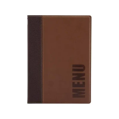 Afbeelding van Securit Trendy menumap A5 bruin