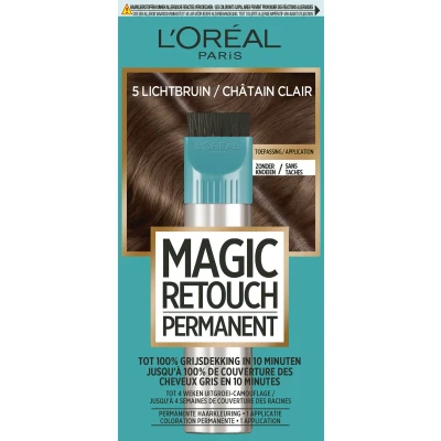 Afbeelding van 1+1 gratis: L&#039;Oréal Magic Retouch Permanent 5 Lichtbruin 95 g
