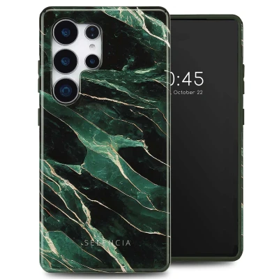 Afbeelding van Samsung Galaxy S25 Ultra Hoesje Kunststof Selencia Hardcase/Backcover Chic Marble Quartz Telefoonhoesje