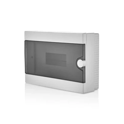 Afbeelding van Lion Electric verdeelkast, inbouw, 12 modules, 1 rij, kleine wit, IP40, schakelkastje, installatiemateriaal voor vochtige ruimtes, kelder, garage en alle binnenruimtes