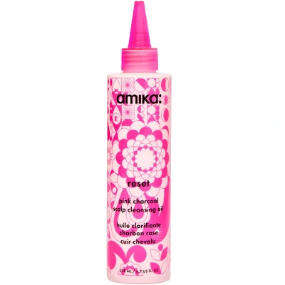 Afbeelding van amika reset pink charcoal scalp cleansing oil