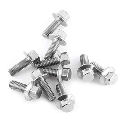 Afbeelding van 10st M8 304 Rvs Hex Head Flens Bouten Ring Bevestigingsmiddelen (M8 * 16)