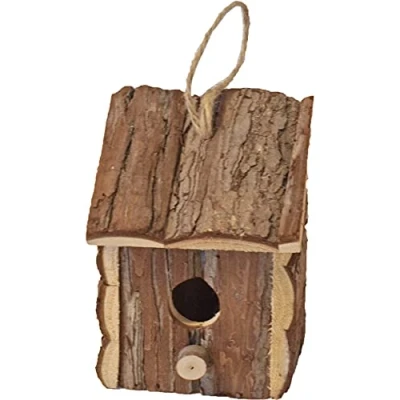 Afbeelding van Broedhuis natural vierkant met schuindak ophangbaar 16 cm