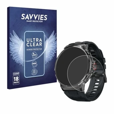 Afbeelding van Savvies Screenprotector voor Stahlgear Zeus 1.85&quot; Folie Beschermfolie transparant (18 Stuks)