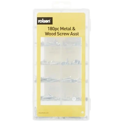 Afbeelding van Rolson 61294 assortiment metaal en hout 180 stuks