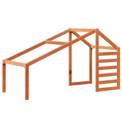 Afbeelding van Kinderbedhuisje 188x97x113 cm massief grenenhout wasbruin