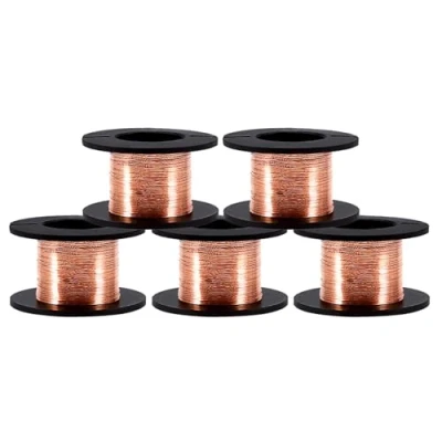 Afbeelding van 5st Coils 12m 0.1mm Magnetisch GeëMailleerd Koperdraad Soldeersoldeer