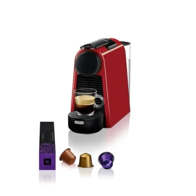 Afbeelding van De&#039;Longhi Essenza Mini EN 85.R Koffiecupmachine Zwart/rood