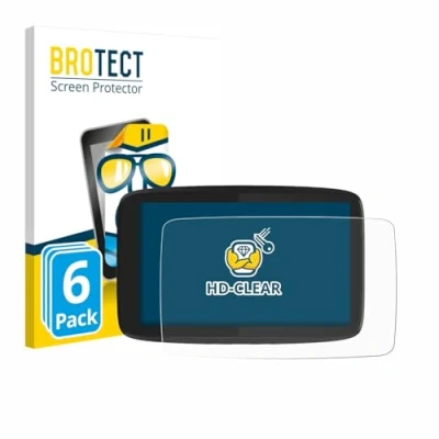 Afbeelding van BROTECT Screenprotector voor TomTom GO Camper Tour Folie Beschermfolie transparant (6 Stuks)