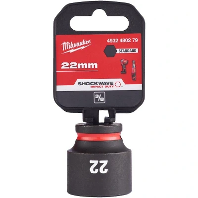 Afbeelding van Milwaukee Accessoires SHOCKWAVE Slagdop 3/8&quot; 22mm 1 stuk 4932480279