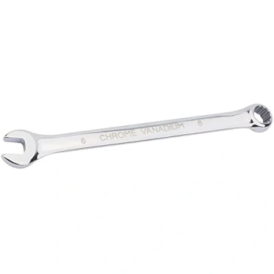 Afbeelding van Draper 35185 Hi Torq Metrische Korte Patroon Combinatie Spanner, 6mm, Blauw