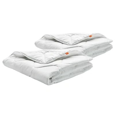Afbeelding van 2er Set sleepling 191124 Basic 100 licht Zomer Dekbed Microvezel 155 x 220 cm, wit