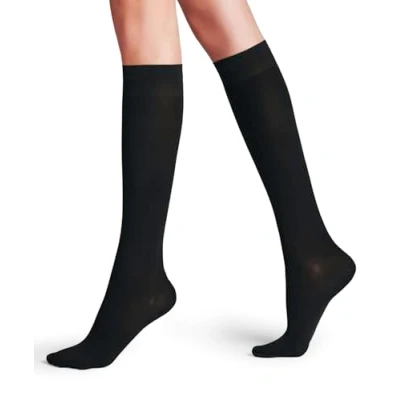 Afbeelding van FALKE Dames Kniekousen Vitalize 40 DEN W KH Halfdoorzichtig Met compressie 1 Paar, Zwart (Black 3009), 39 42