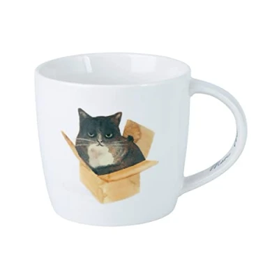 Afbeelding van Maxwell &amp; Williams DX1216 Feline Friends porseleinen beker, meerkleurig, 400 ml, in geschenkdoos