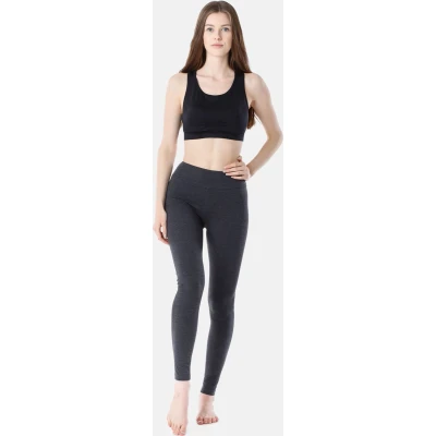 Afbeelding van Merry Style Dames Lange Leggings Sport Vrijetijdsbroek Sporbroek van Katonen Brede Taille MS MS10 429 LE Dunkelmelange XXL