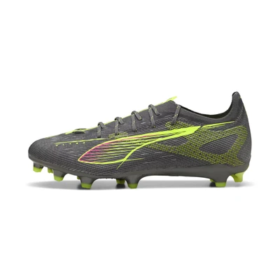 Afbeelding van Puma Ultra 5 PRO Voetbalschoenen met kunststof noppen, Heren, Maat: 41, Matte aged silver/yellow alert/sun struck Textiel/ synthetisch