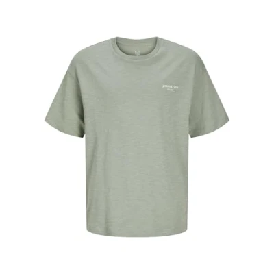 Afbeelding van Jack &amp; Jones Junior RÜCKEN Tshirt print, Heren, Maat: 140, Iceberg green