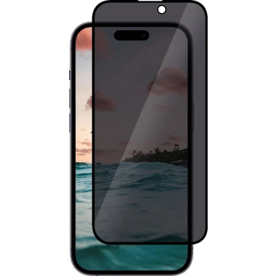 Afbeelding van Casecentive Privacy Glass Screenprotector 3D full cover iPhone 15 Pro Max