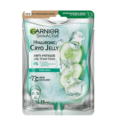 Afbeelding van Garnier SkinActive Hyaluronic Cryo Jelly Face Sheet Mask for Ti
